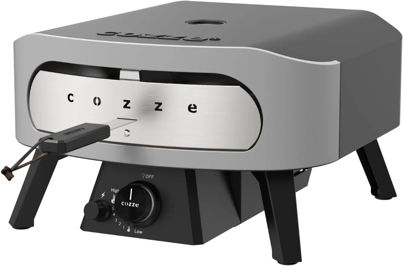 Four à pizza Cozze 13 pouces Rotate Black Edition, vue produit sur fond neutre