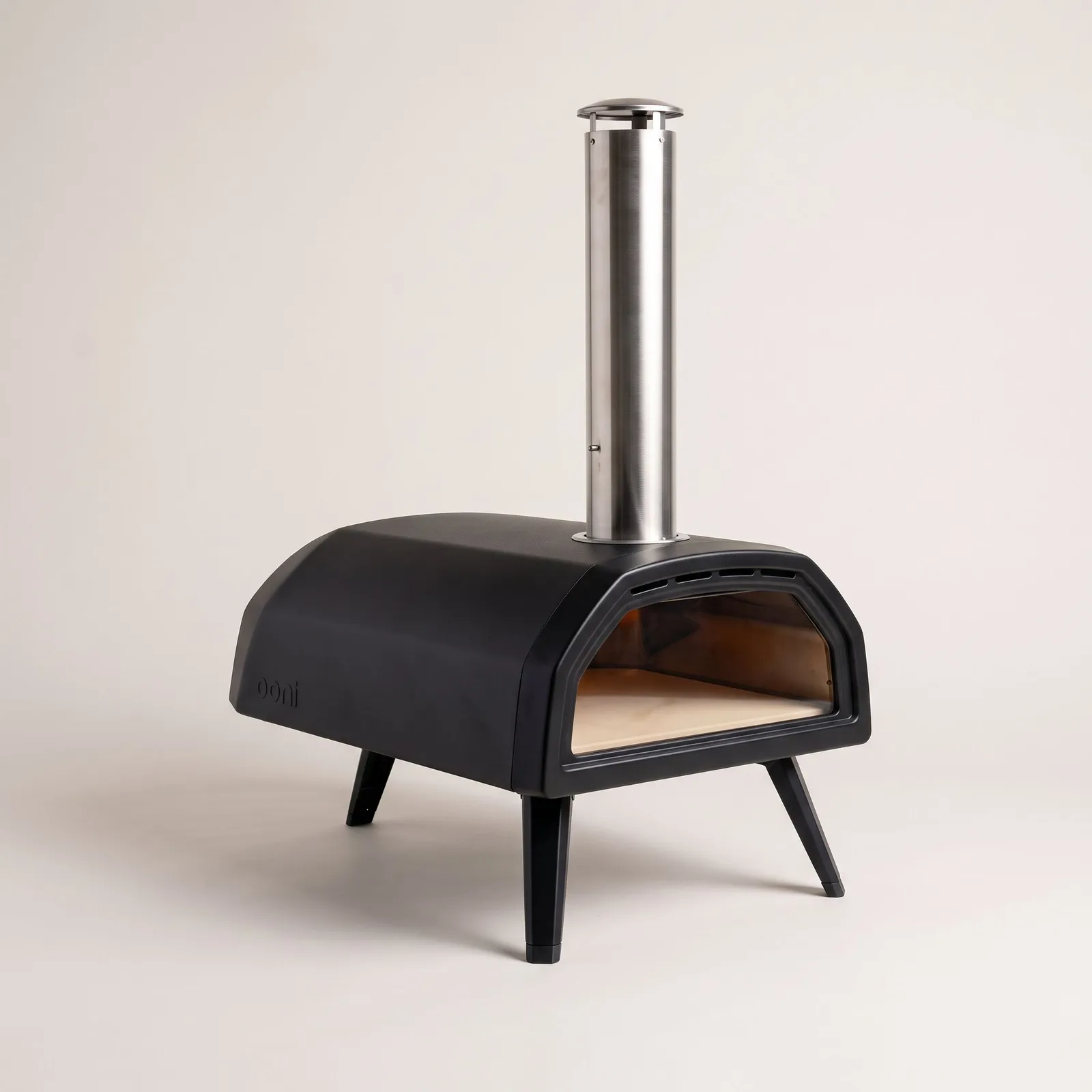 Four à pizza multi-combustible Ooni Karu 2, cheminée inox et porte vitrée